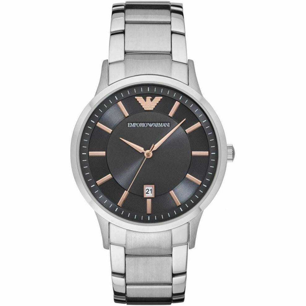 Emporio Armani Renato Men's Casual Watch¦Grey Analog Dial¦Bracelet Band¦AR2514