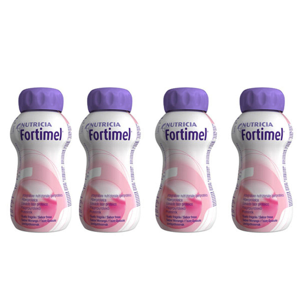 Fortimel Protein Supplement Strawberry Pack 4 x 200ml
