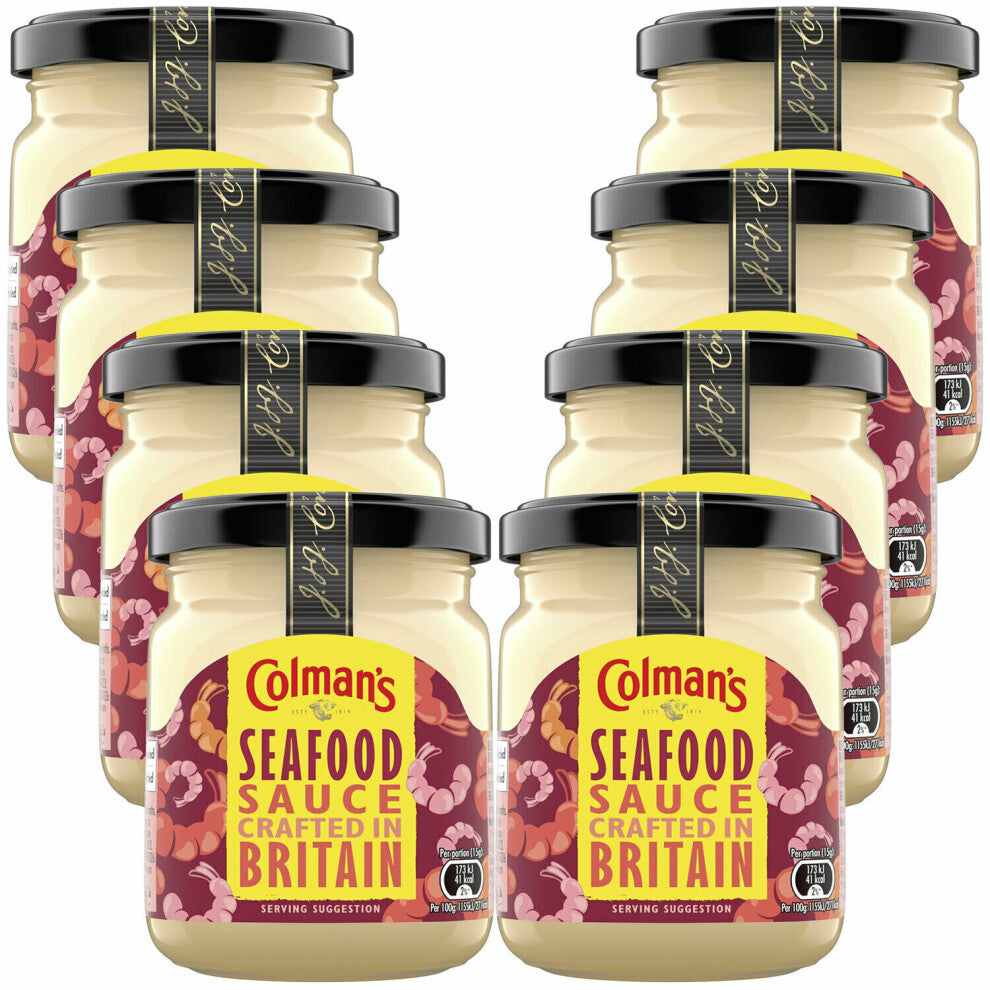 (Seafood) Colman's Classic Condiments Sauce Jar, 8 Packs