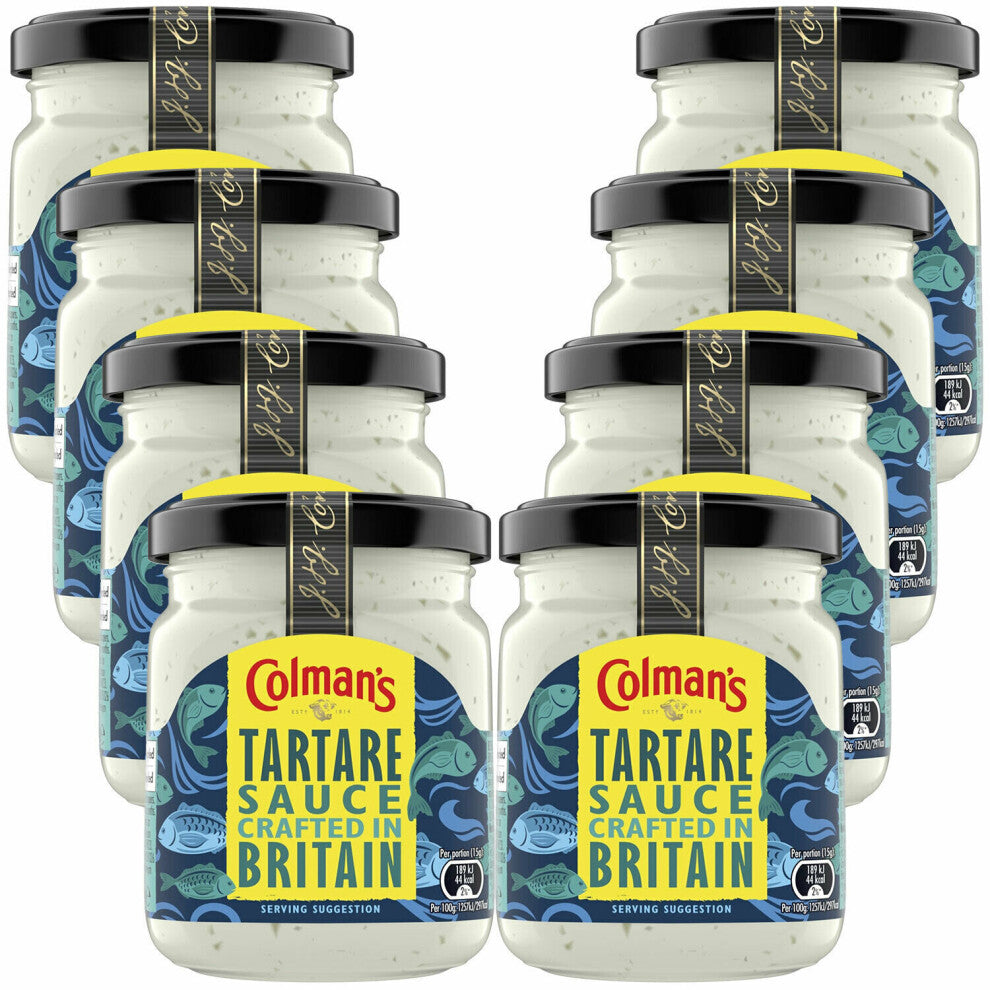 (Tartare) Colman's Classic Condiments Sauce Jar, 8 Packs
