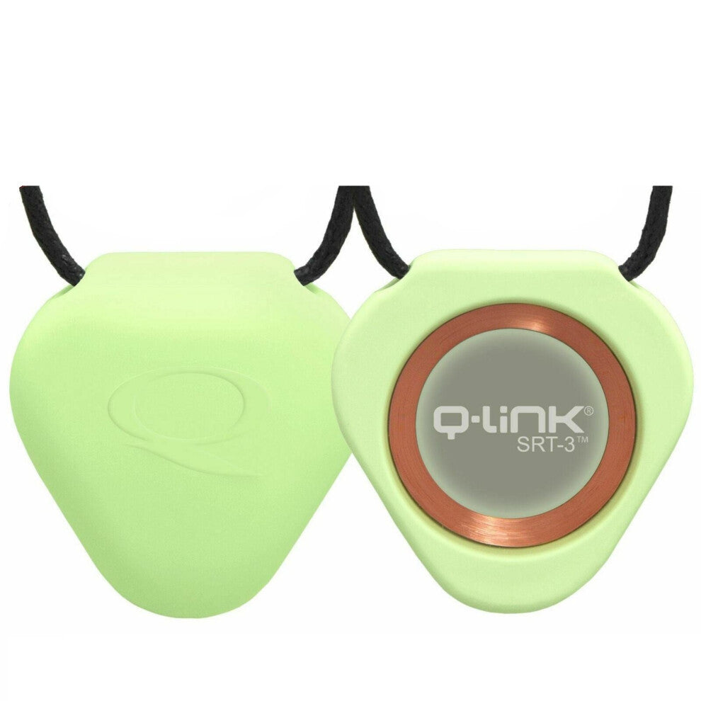 Q-Link SRT-3 Triangle Acrylic Pendant│Personal Energy System│Phosphor.