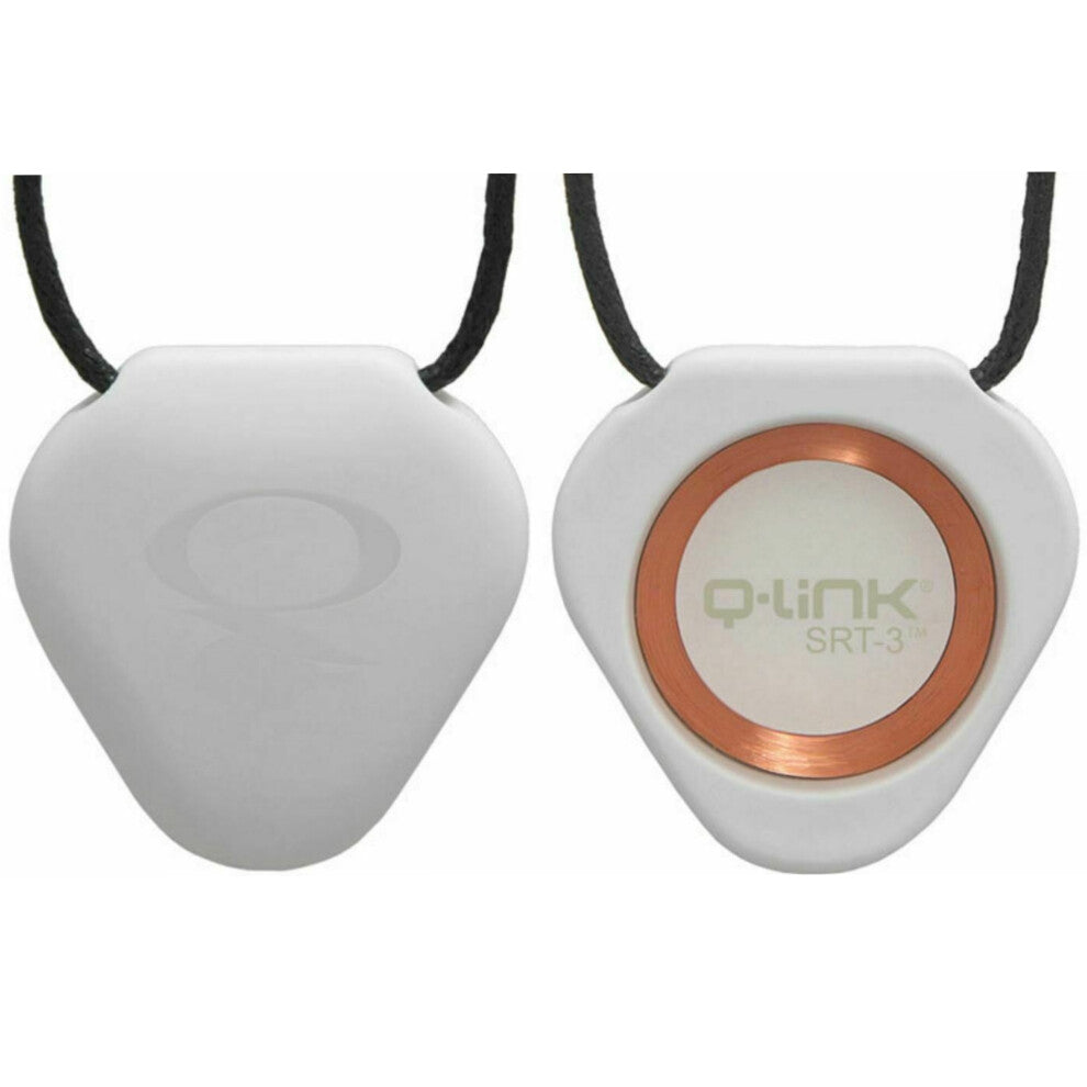 Q-Link SRT-3 Triangle Acrylic Pendant|Personal Energy System|White