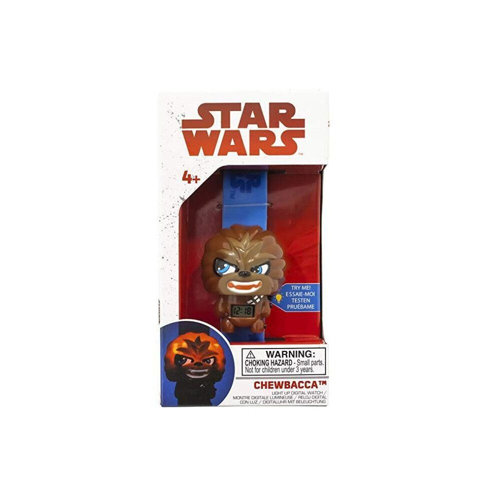 BulbBotz Star Wars 2021111 Chewbacca Kids Light up Alarm Watch