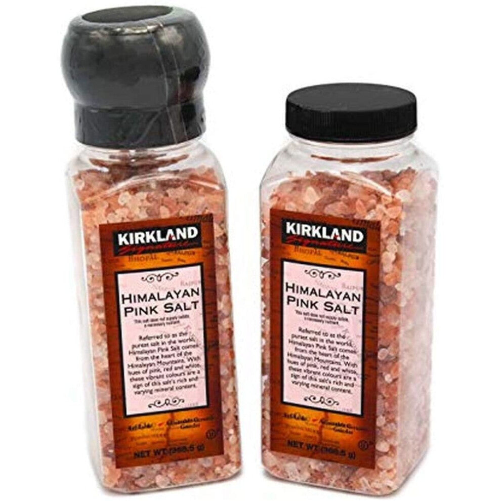 Kirkland Signature Himalayan Pink Salt Spice Adjustable Grinder + Refill 737g