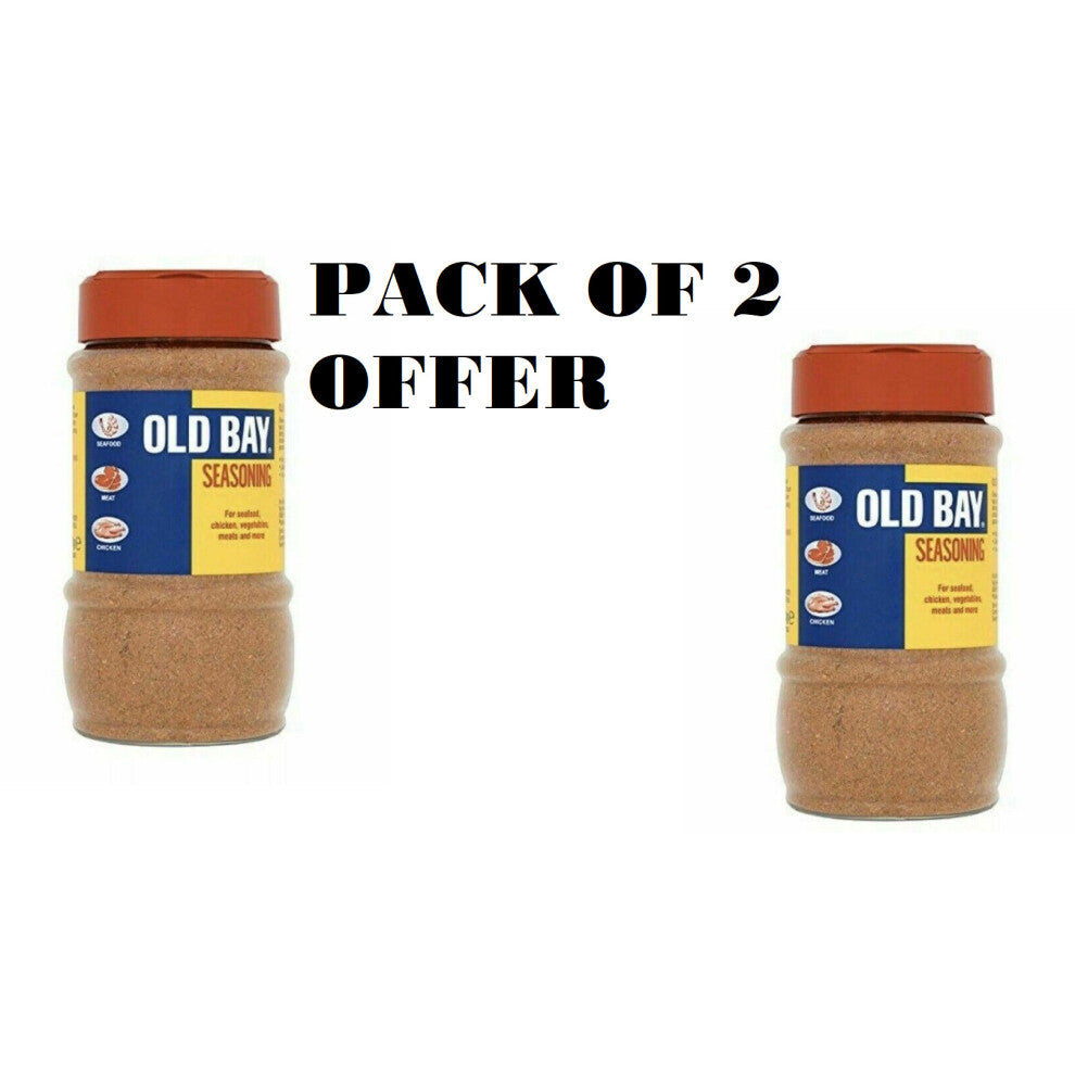 OLD BAY® SEASONING 280g Tub Seafood Chicken Vegetables Meats & More! x 2 Packs
