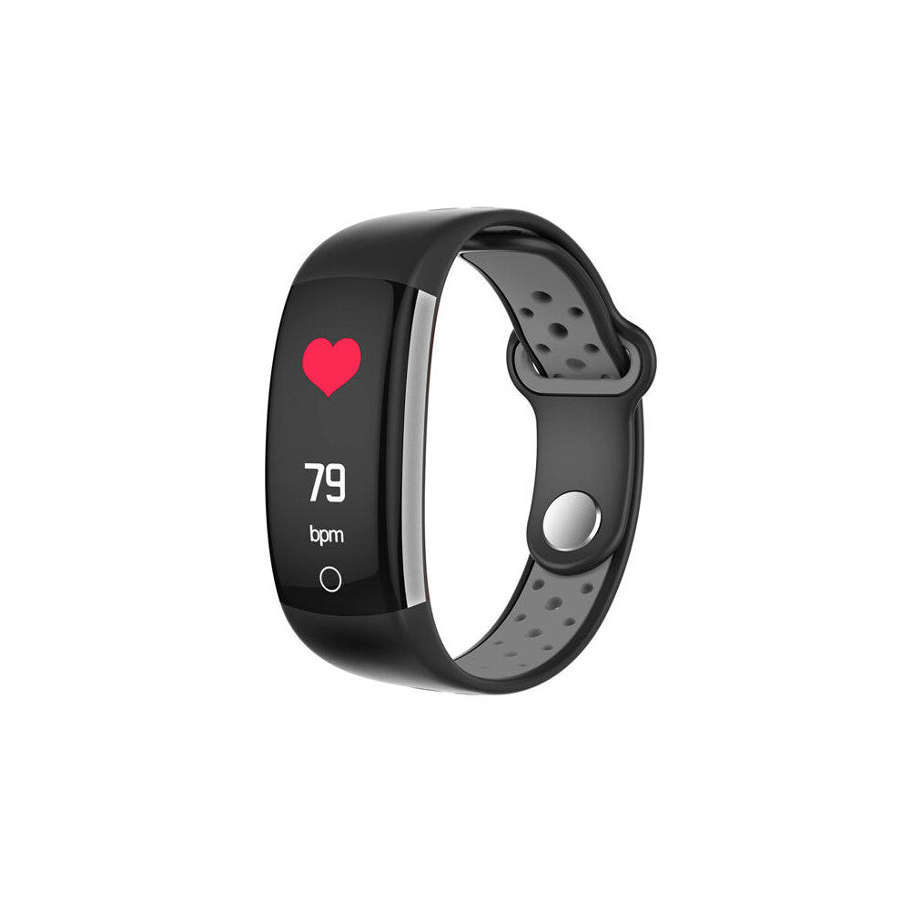 Bakeey Q6 0.96inch IP68 Blood Pressure Heart Rate Monitor Fitness Tracker bluetooth Smart Wristband GRAY COLOR