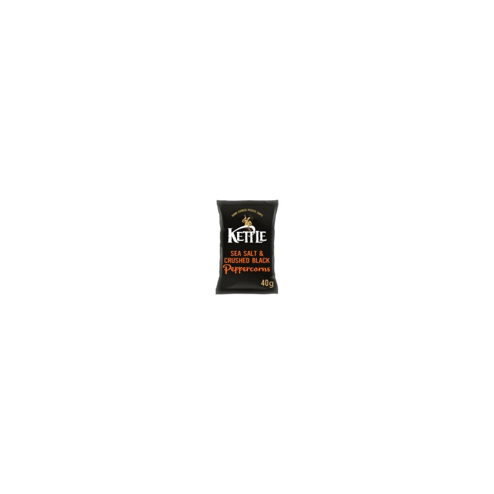 KETTLE Chips Sea Salt & Crushed Black Peppercorns 40g (18 x 40g)