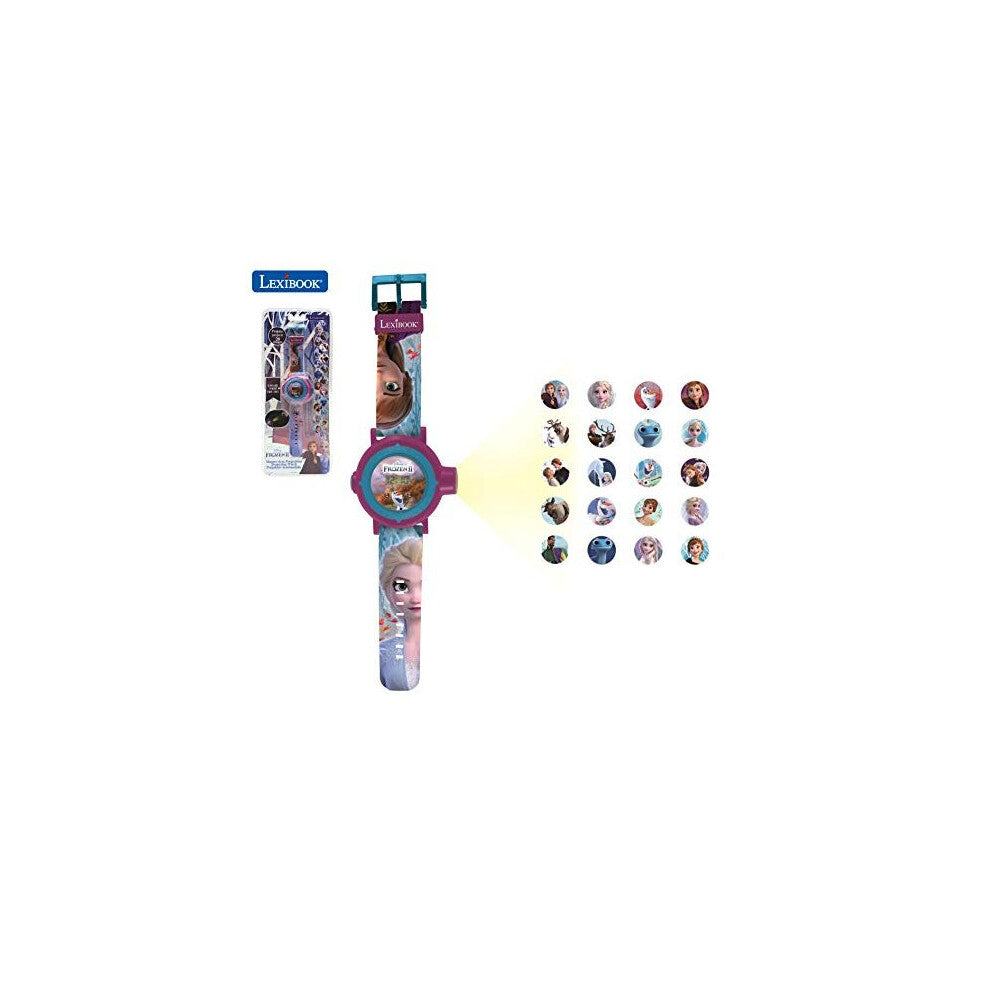 Lexibook Adjustable Projection Childrens Watch with Digital Screen - Disney Frozen 2