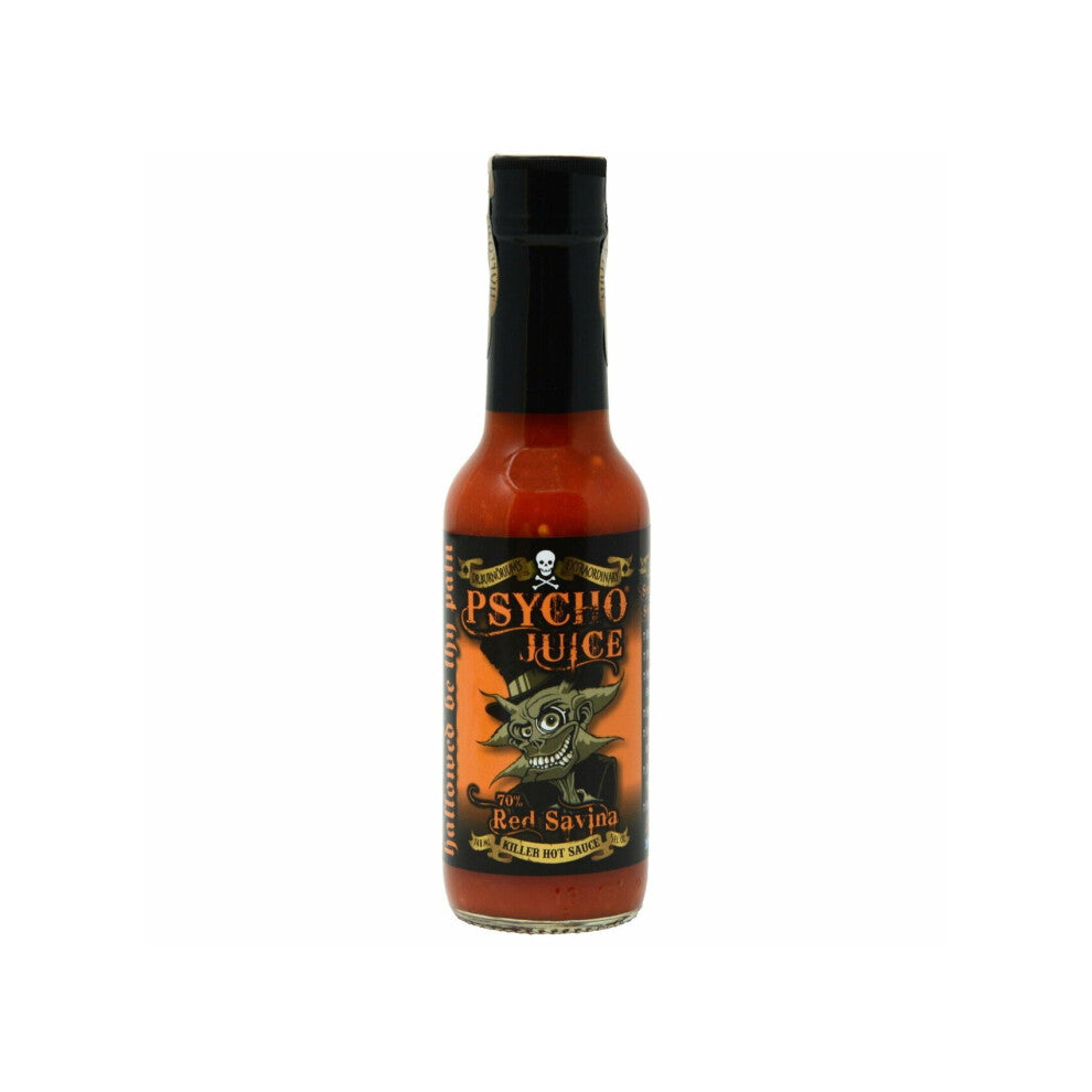 Psycho Juice 70% Red Savina Very Hot Chilli Sauce