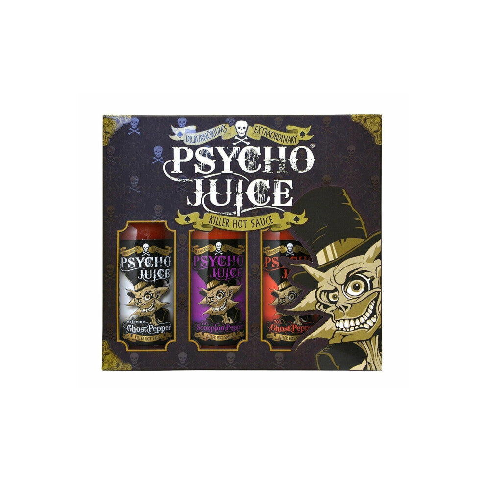 Psycho Juice Extreme Ghost Pepper 70% Scorpion 70% Ghost Chilli Sauces
