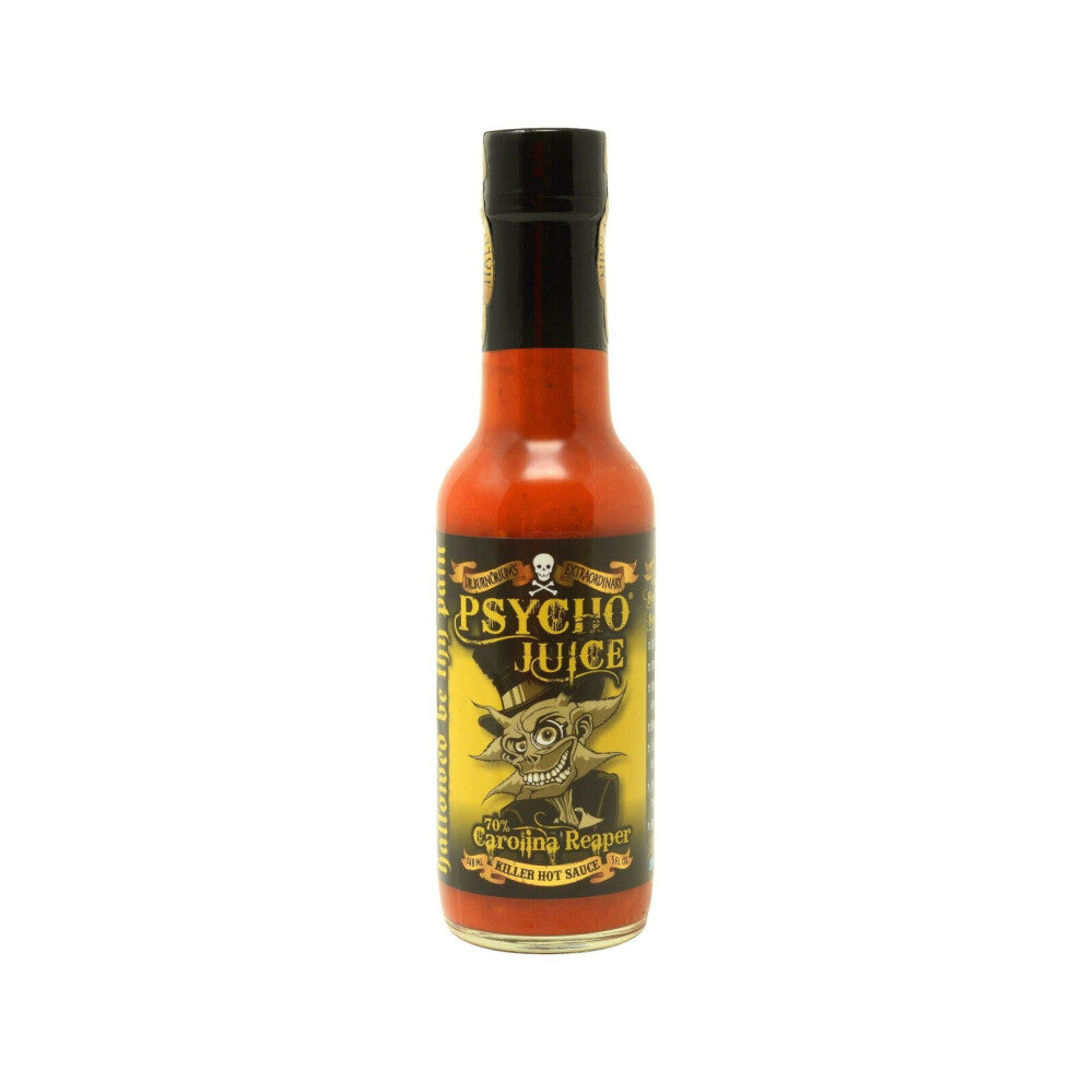 Psycho Juice 70% Carolina Reaper Very Hot Spicy Chilli Sauce