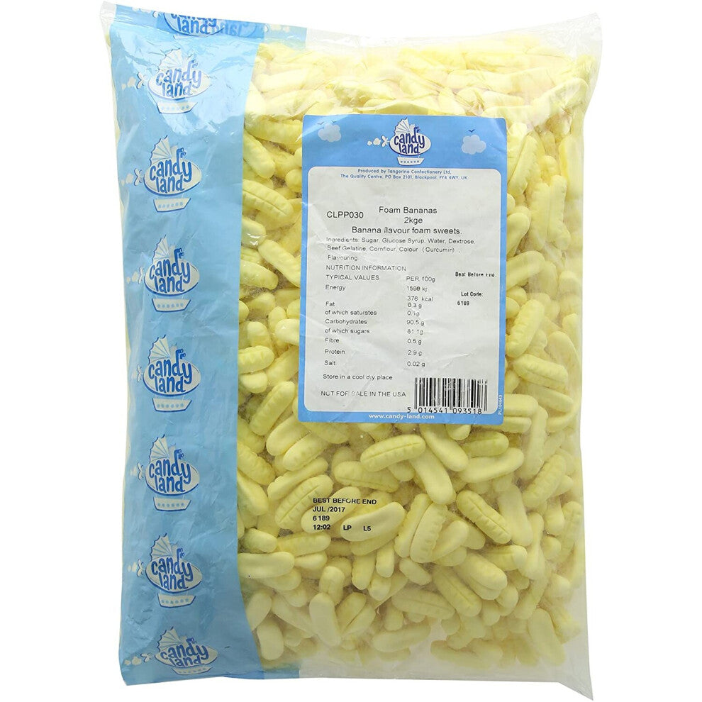 MINI FOAM BANANAS (CANDYLAND) 2KG