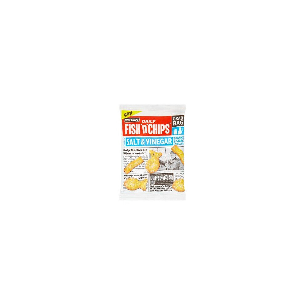 Burtons Daily Fish n Chips Lashings of Salt & Vinegar  40g x 30 Bags