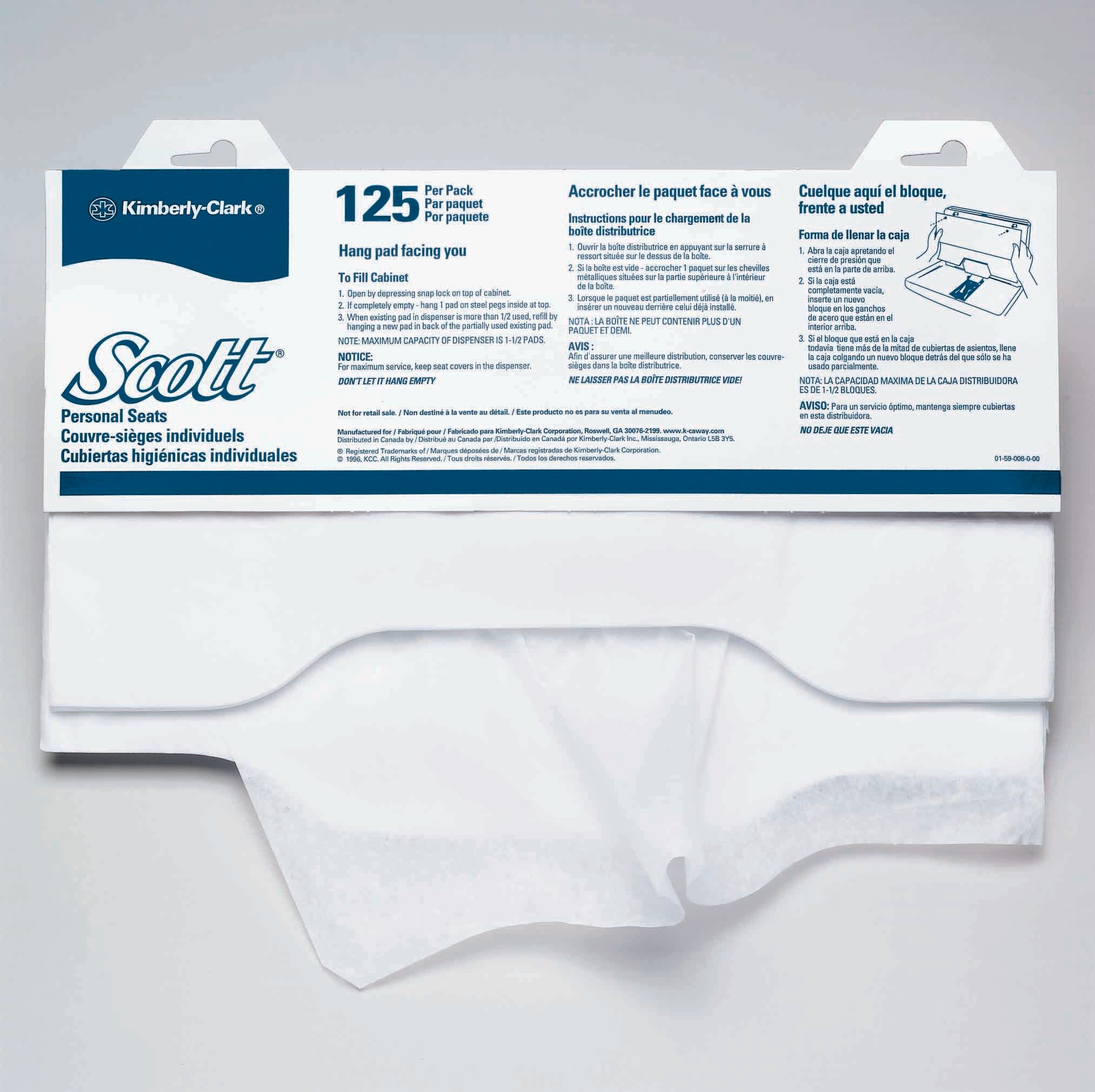Scott Surpass Toilet Seat Cover, 15" X 18", Tissue, 3000 Each - Case