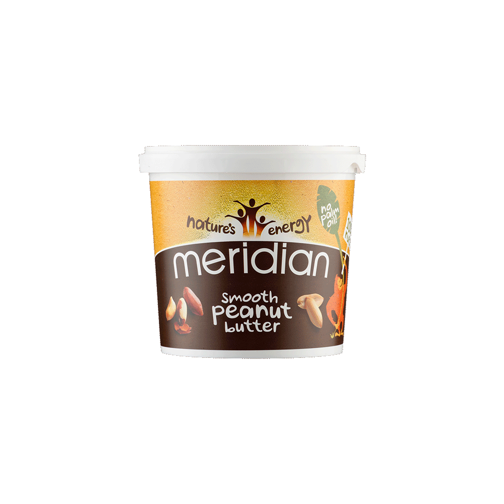 Meridian Natural Smooth Peanut Butter - No Added Sugar and Salt - 1000g