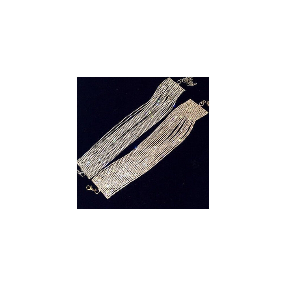 (Silver Color) Multilayer Wedding Chokers Necklace Fashion Jewelry Accessories