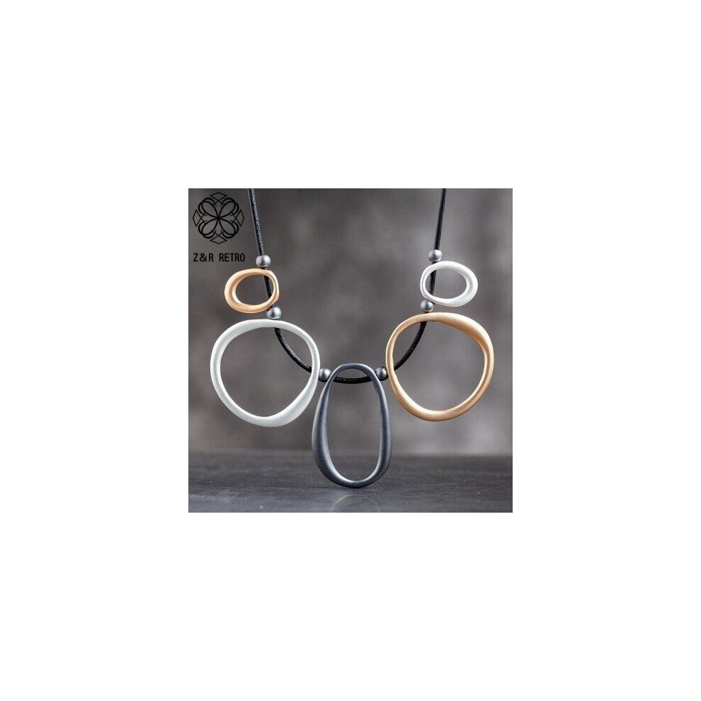 Irregular Circles Chokers Necklaces Women's Pendants
