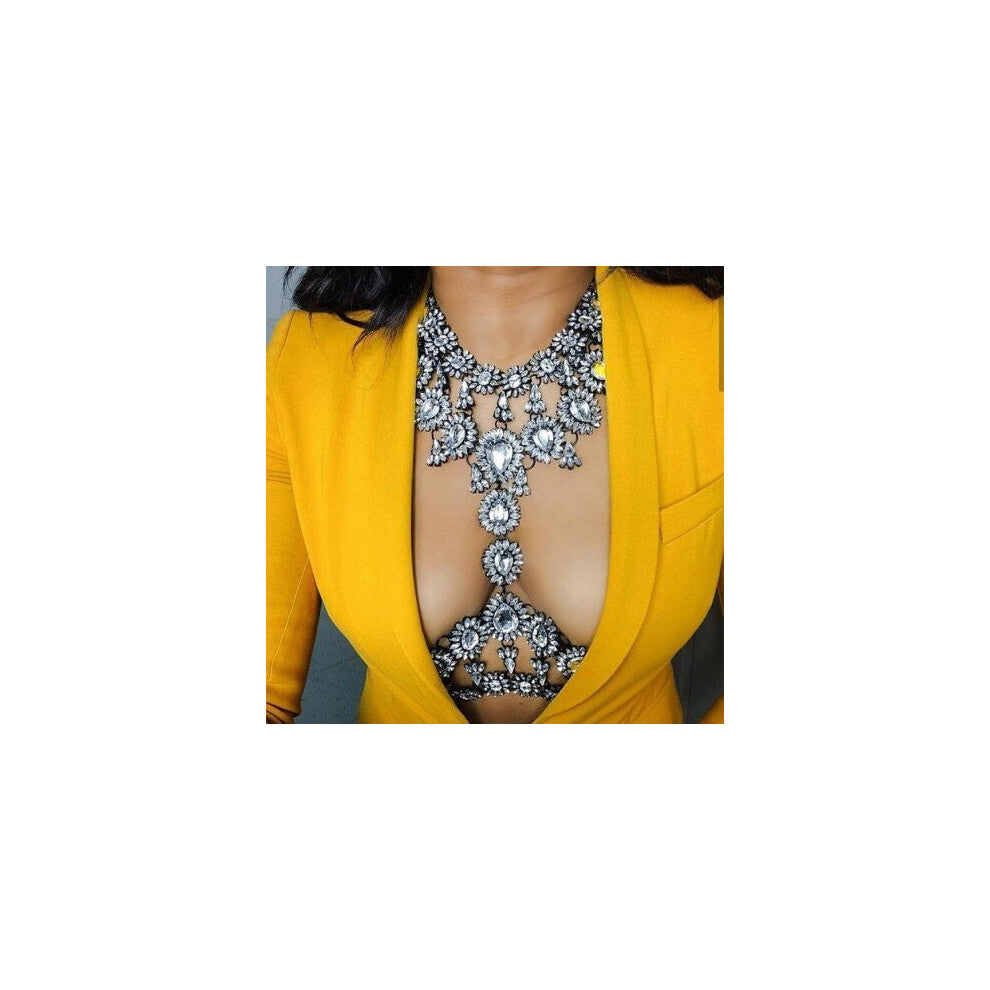 (BraceletWH) crystal necklaces For Women Statement Bijoux Femme Jewelry bodychain