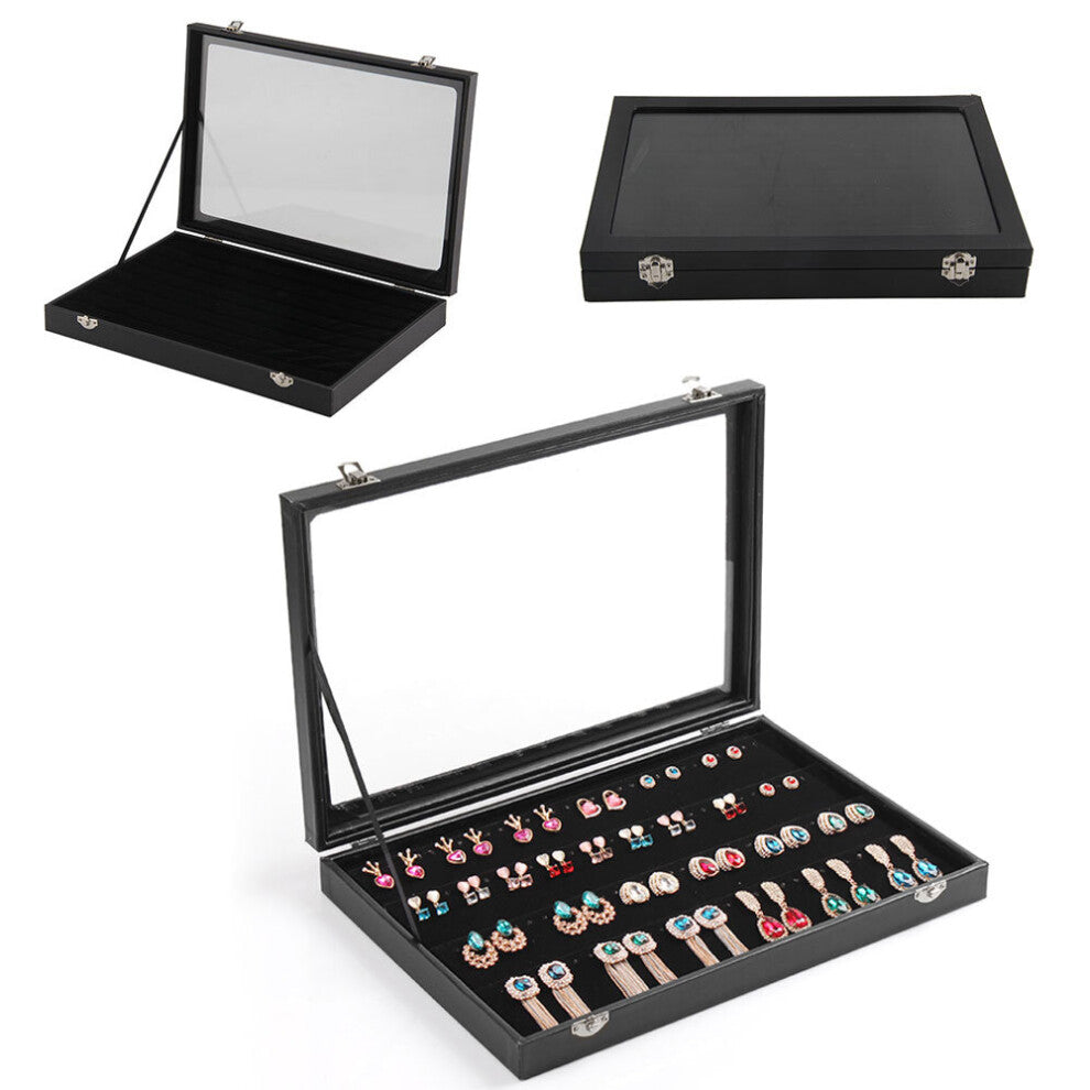 100 Earring Ring Holder Display ewellery-Necklace Storage Box Cases
