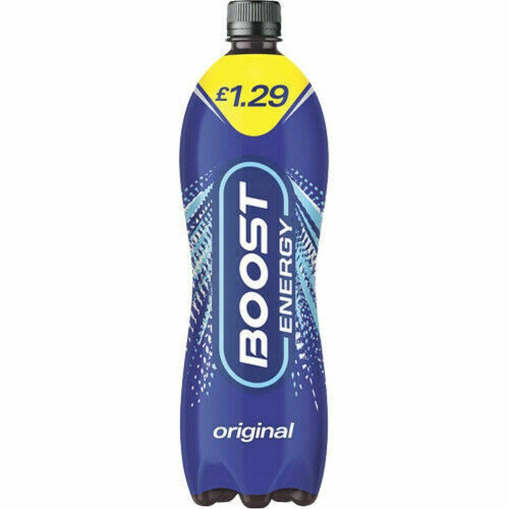 (12x1Ltr, Original) Boost Energy Drink 1 Ltr Original - Sugar Free