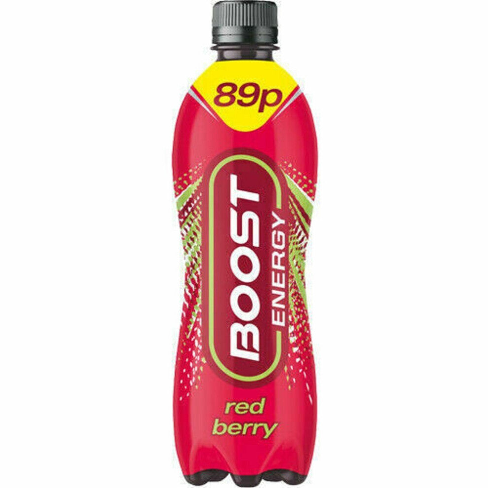 (24x500ml, Red Berry) Boost Energy Drink 500ml All Flavours