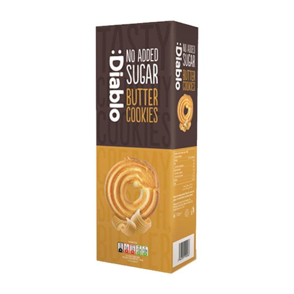 (Butter) Diablo No Added Sugar & Sugar Free Cookies 128g-150g All Flavours