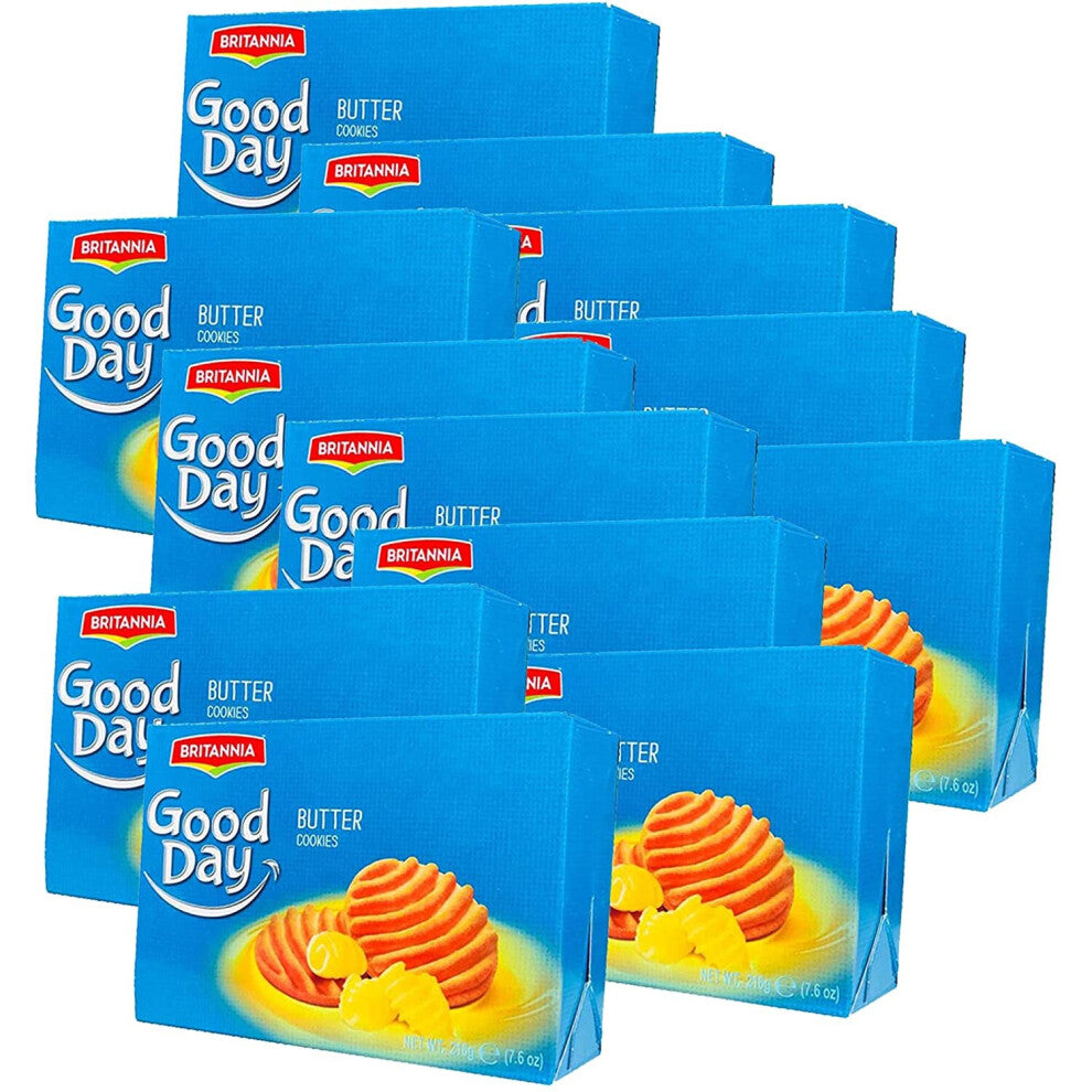 (Pack of 12) Britannia Good day Biscuits Butter Cookies 216g