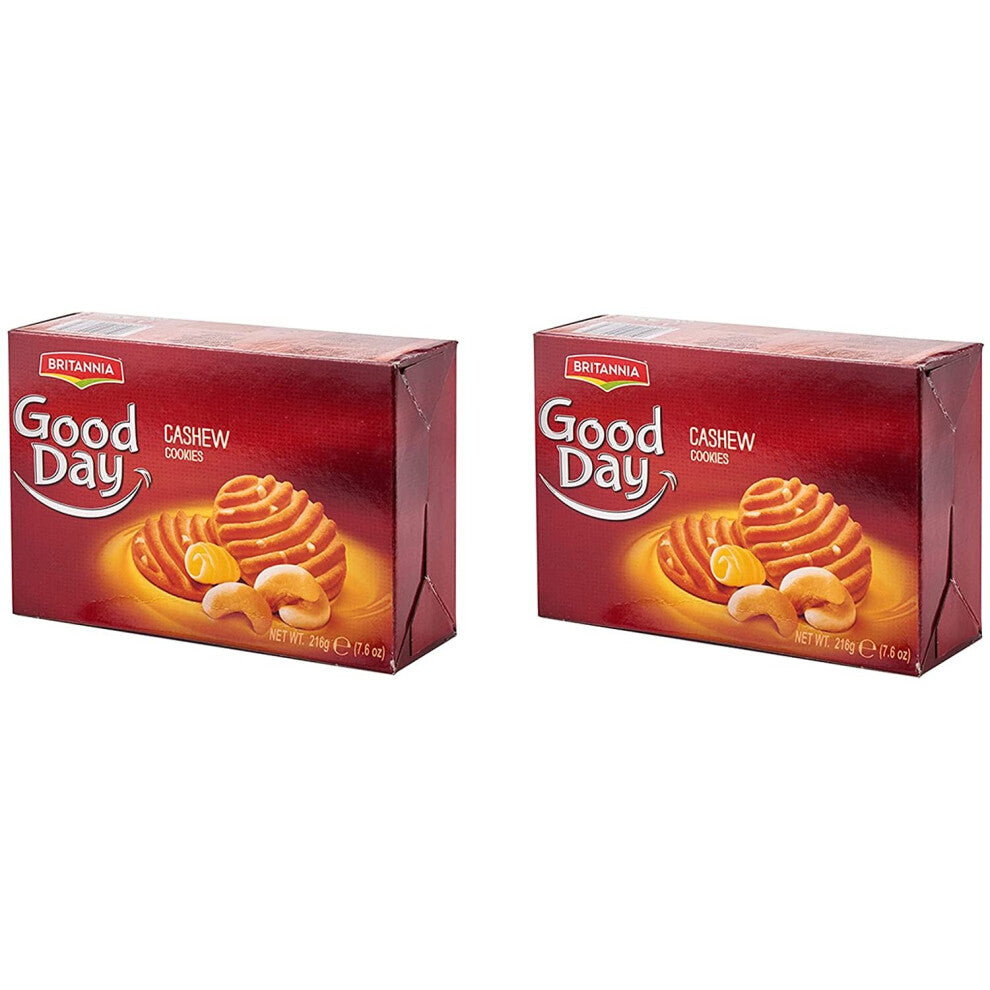 (Pack of 2) Britannia Good day Cashew nuts Cookies 216g