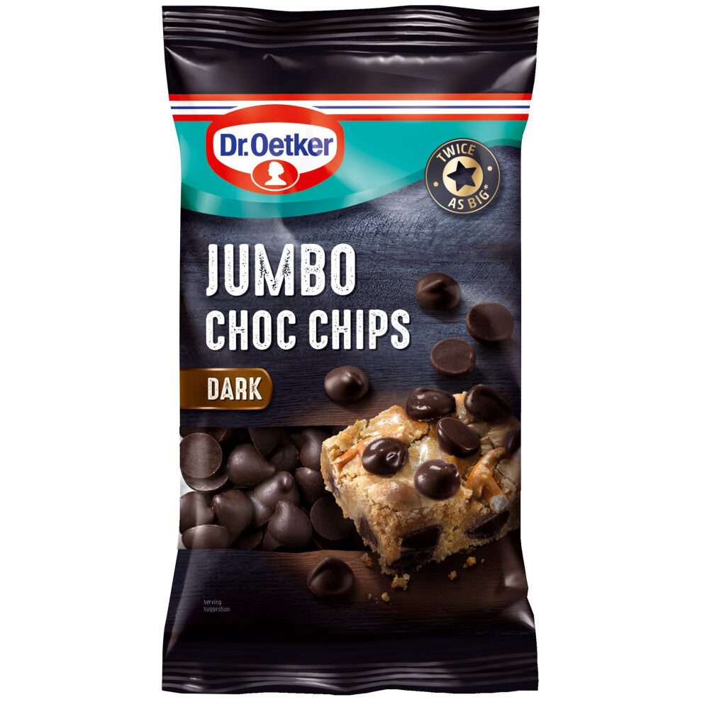 Dr. Oetker Jumbo Dark Chocolate Chips - 1x125g