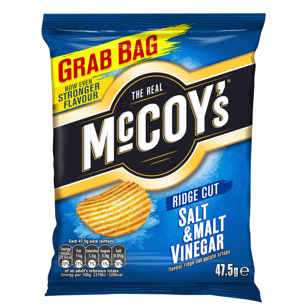 McCoys Salt & Malt Vinegar Crisps - 26x47.5g