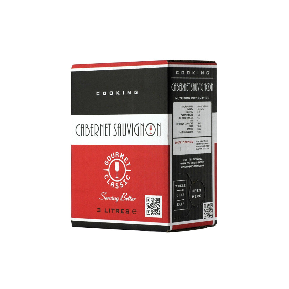 Gourmet Classic Cabernet Sauvignon Cooking Wine - 4x3ltr