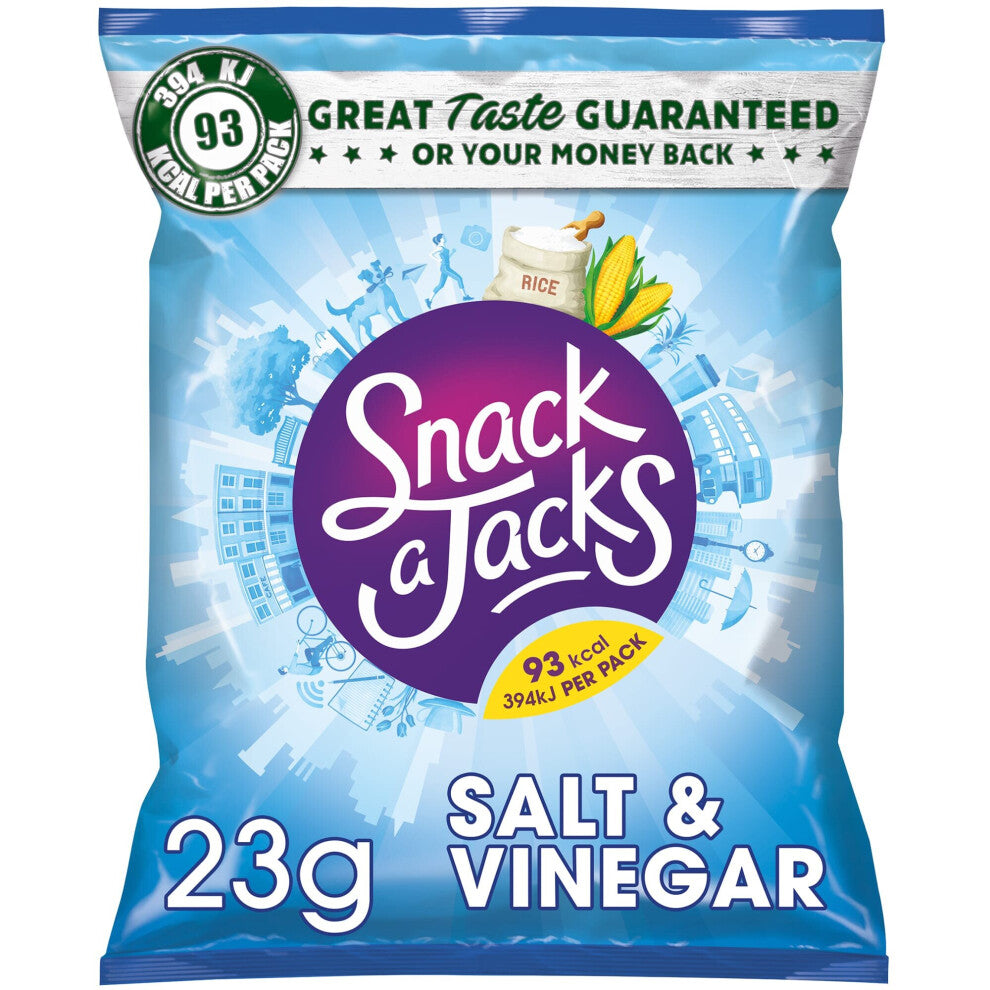 Snack A Jacks Salt & Vinegar Snacks - 24x23g