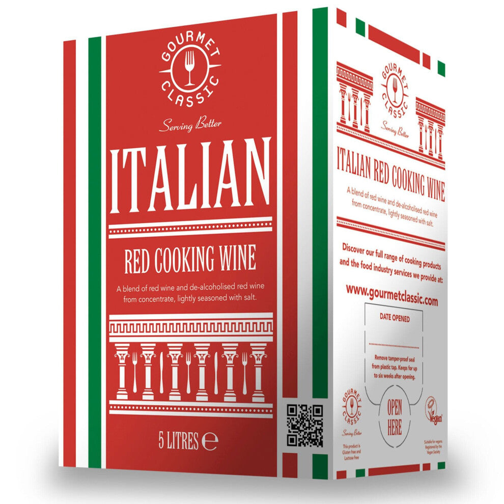 Gourmet Classic Italian Red Cooking Wine - 2x5ltr