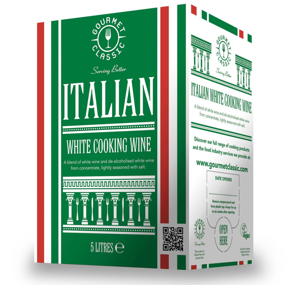 Gourmet Classic Italian White Cooking Wine - 2x5ltr