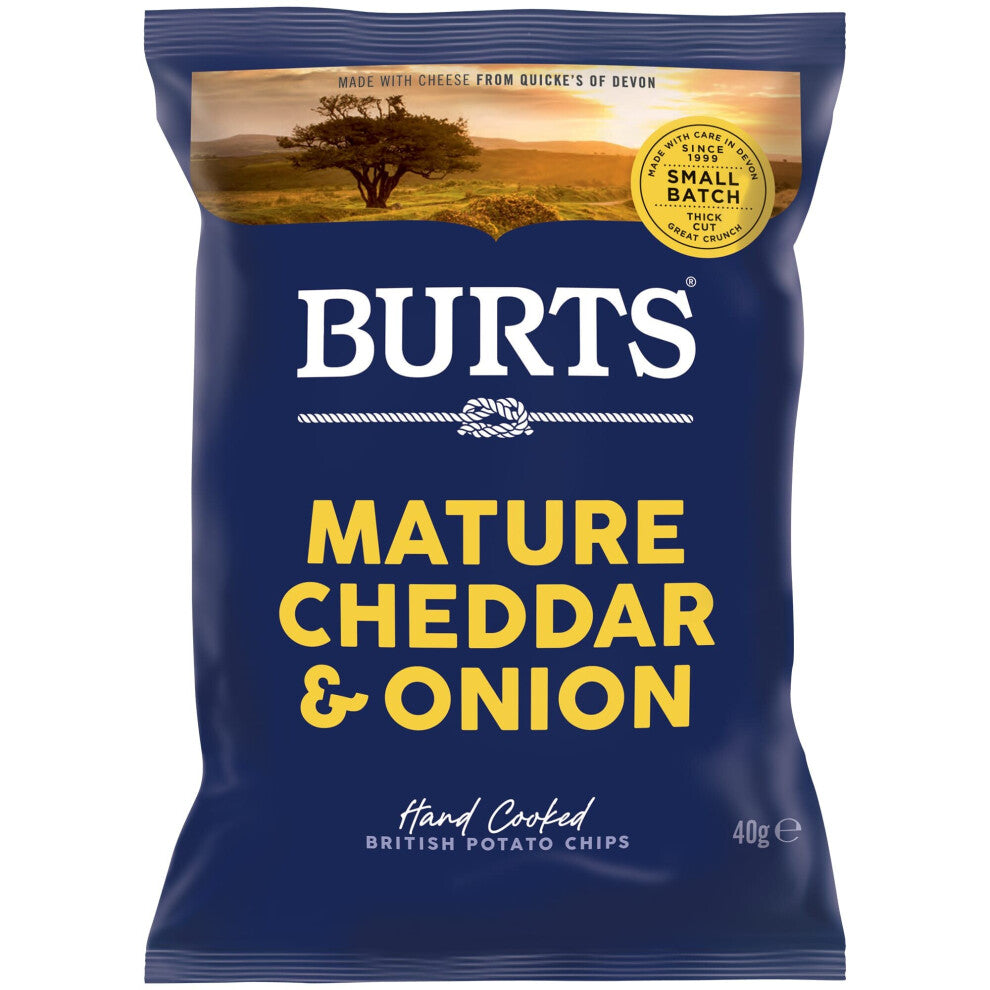 Burts Potato Chips Vintage Cheddar & Spring Onion 40 g (Pack of 20)