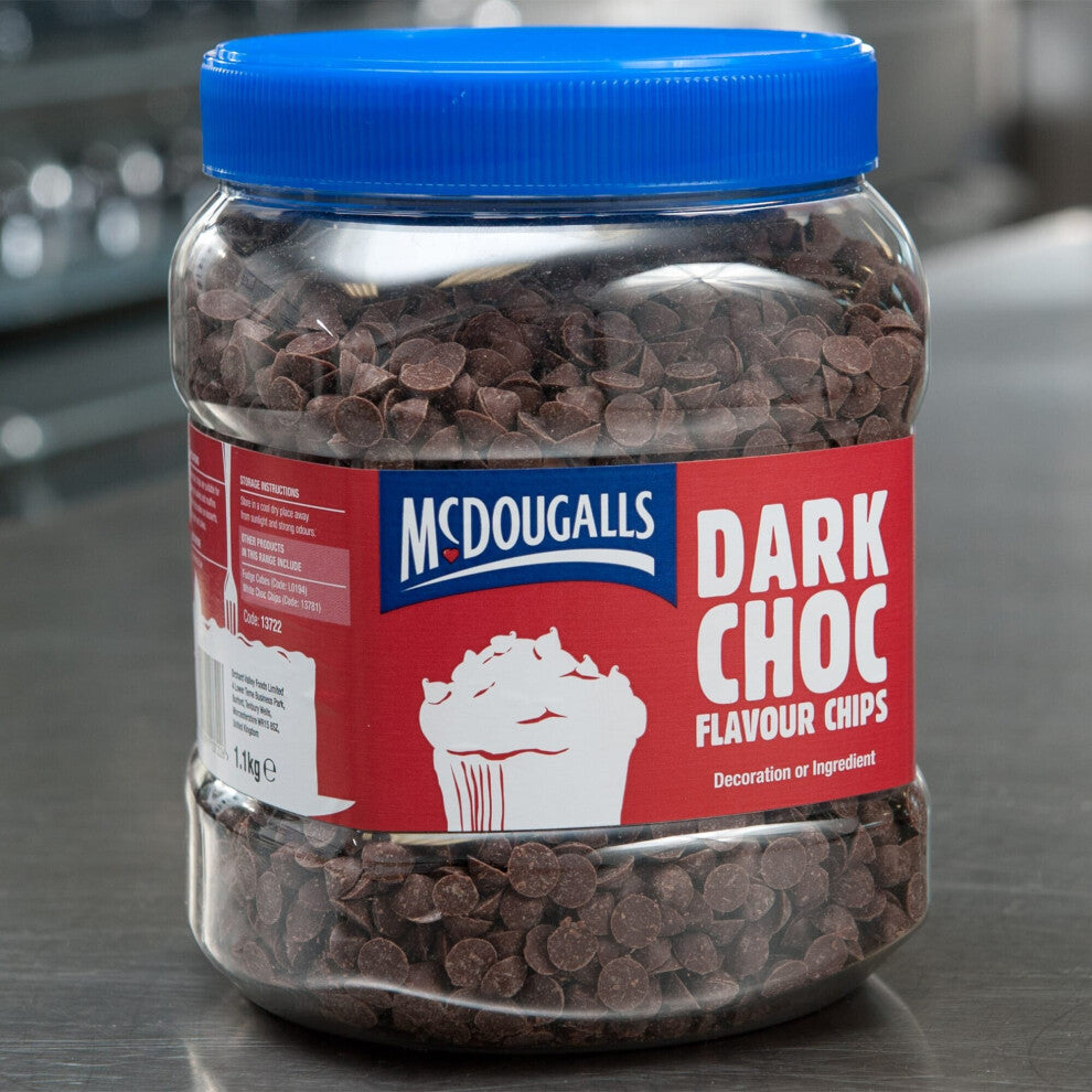 McDougalls Dark Choc Flavoured Chips - 1x1.1kg