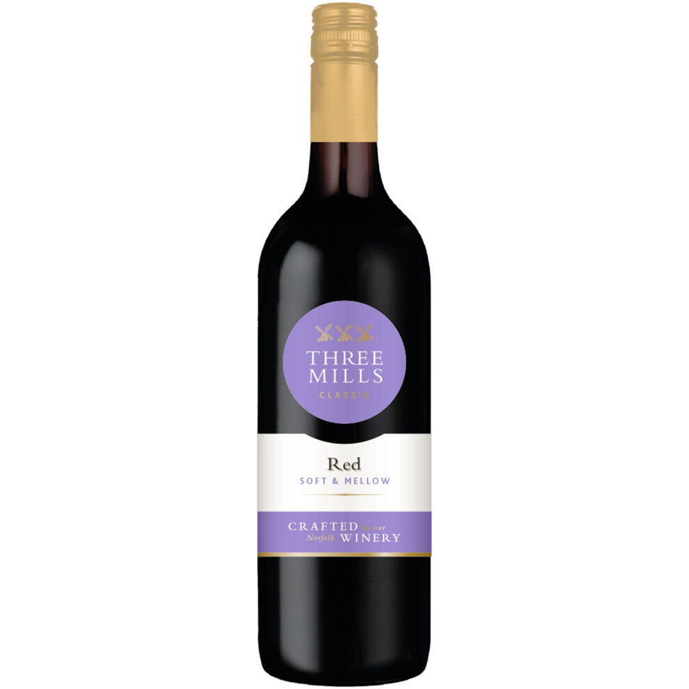 Three Mills Classic Red Wine - 6x75cl