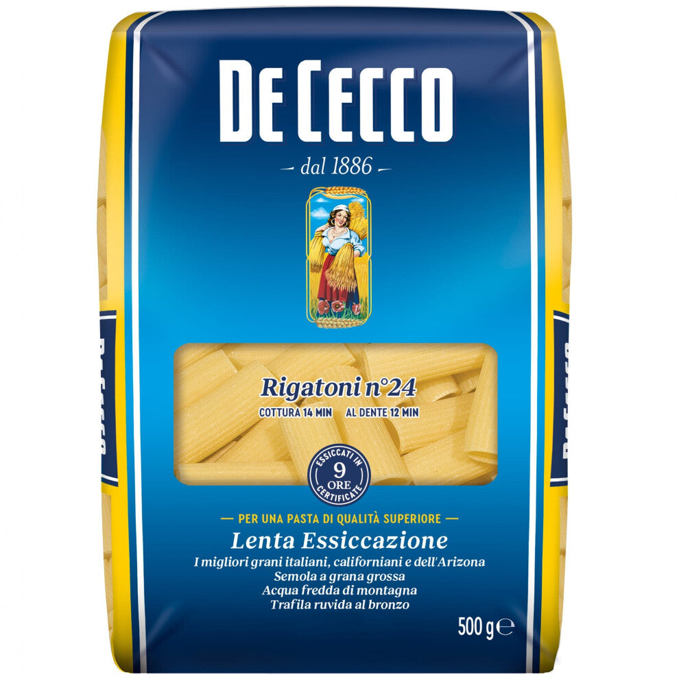 De Cecco Rigatoni Pasta - 24x500g