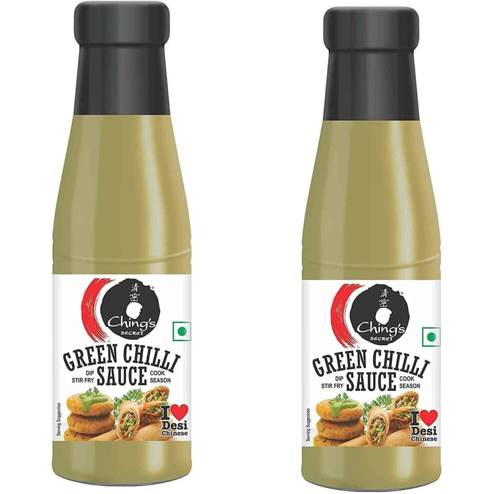 (Pack of 2) Chings Green Chilli Sauce 190g