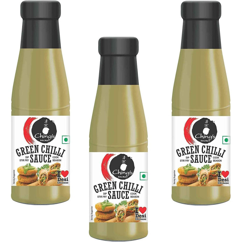 (Pack of 3) Chings Green Chilli Sauce 190g