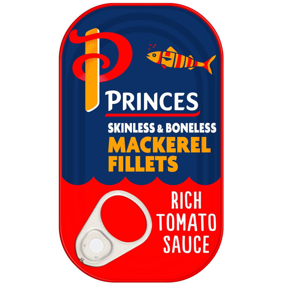 Princes Mackerel Fillets in Rich Tomato Sauce - 10x125g