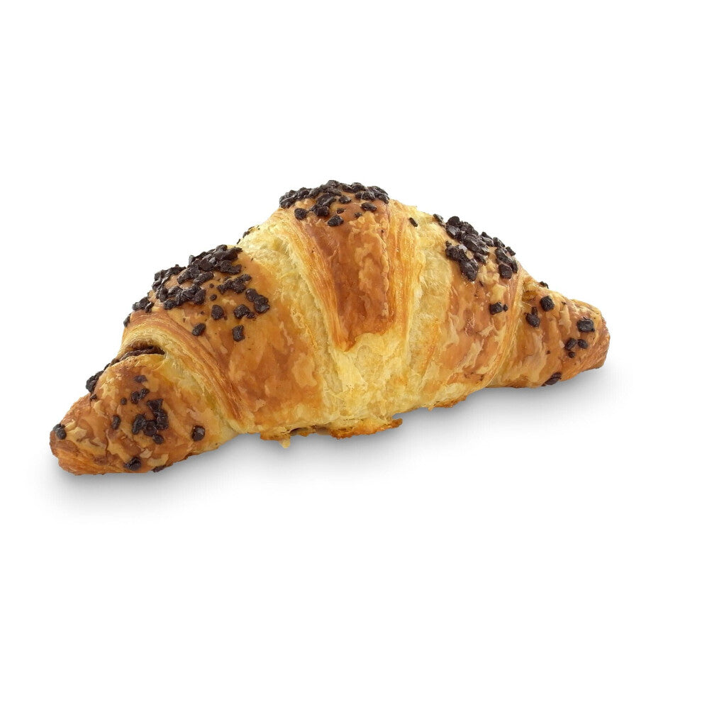 Schulstad Bakery Solutions Frozen Chocolate Filled Croissant - 90g, 48ct Case, End-to-End Chocolate, Real Chocolate Shavings, Vegetarian