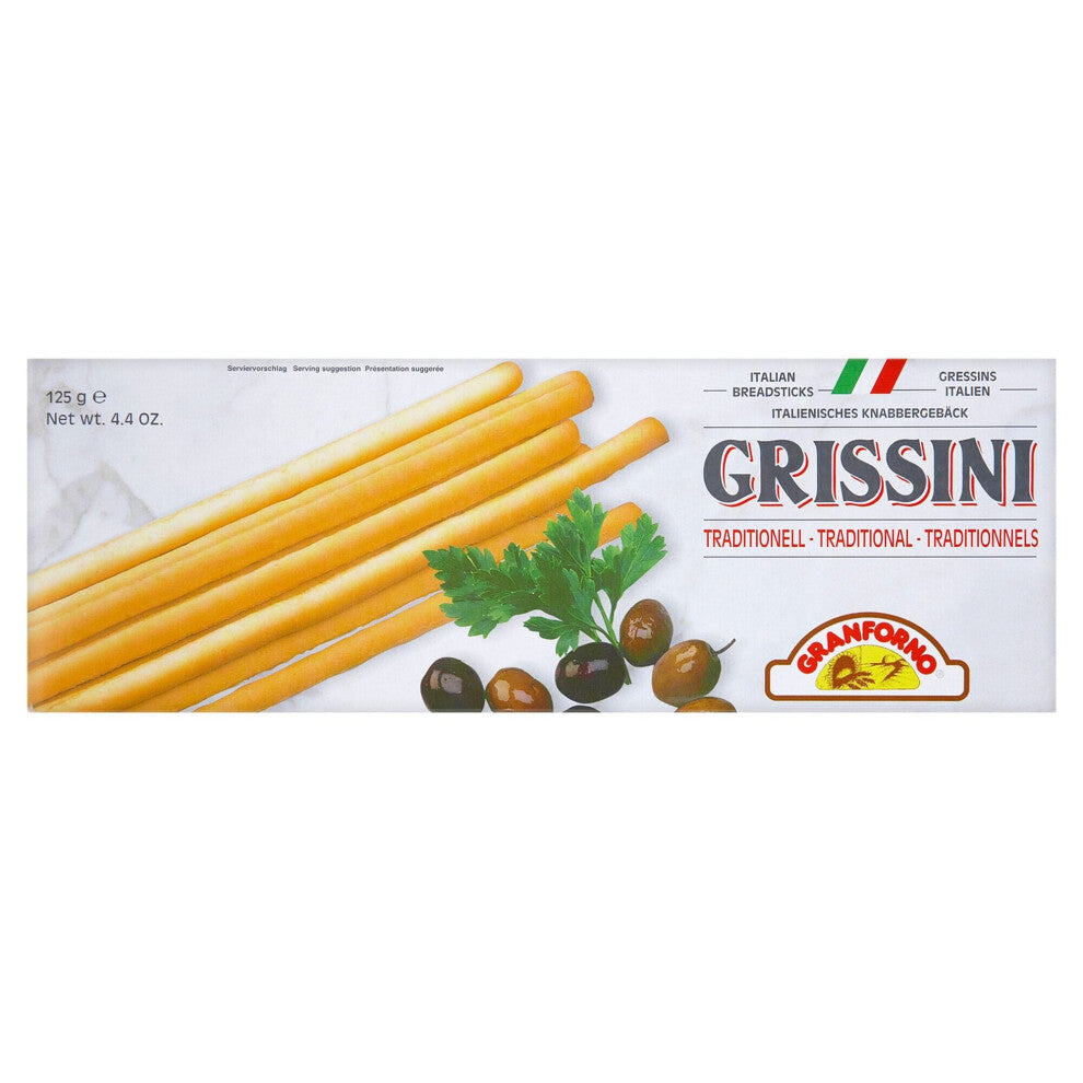 Granforno Traditional Italian Grissini Breadsticks - 12x125g