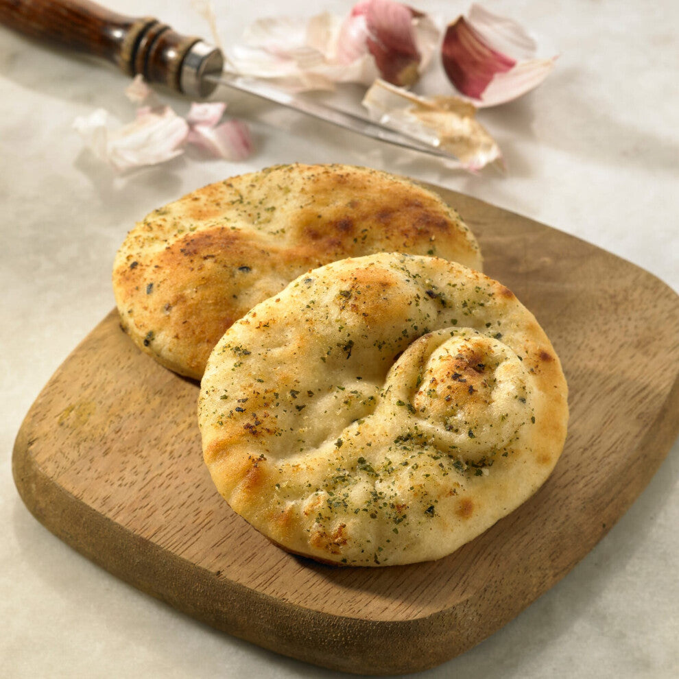 Baked Earth Frozen Mini Garlic Naan Breads - 80x35g