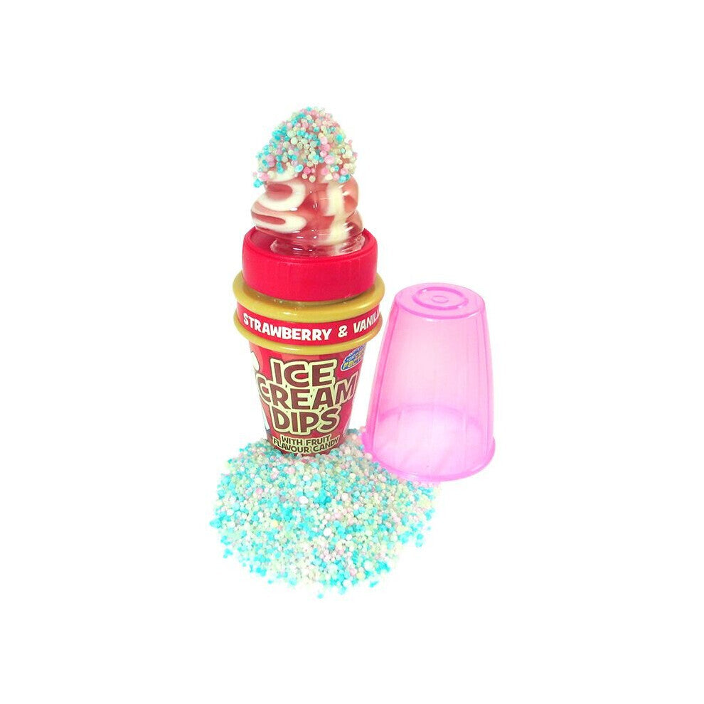 Crazy Candy Factory Ice Cream Dips (20g) Strawberry and Cream
