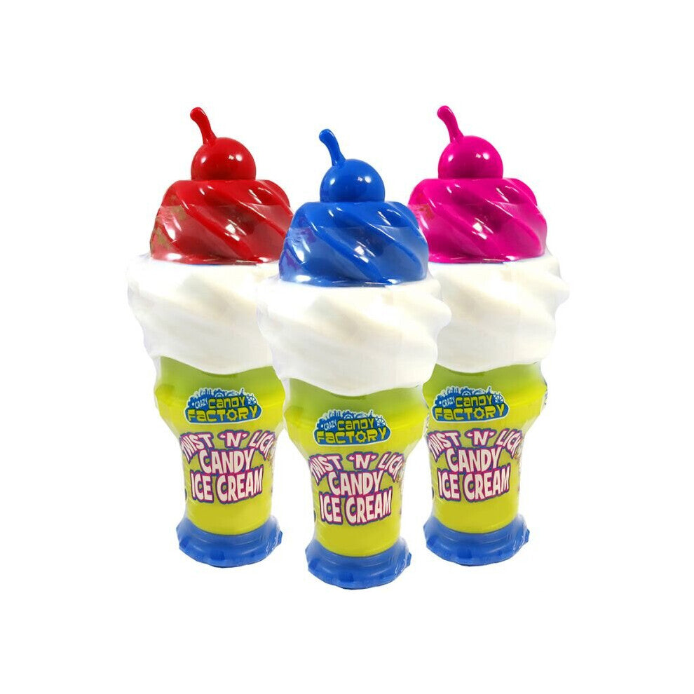 Crazy Candy Factory Twist 'N' Lick Candy Ice Cream (25g) Cherry