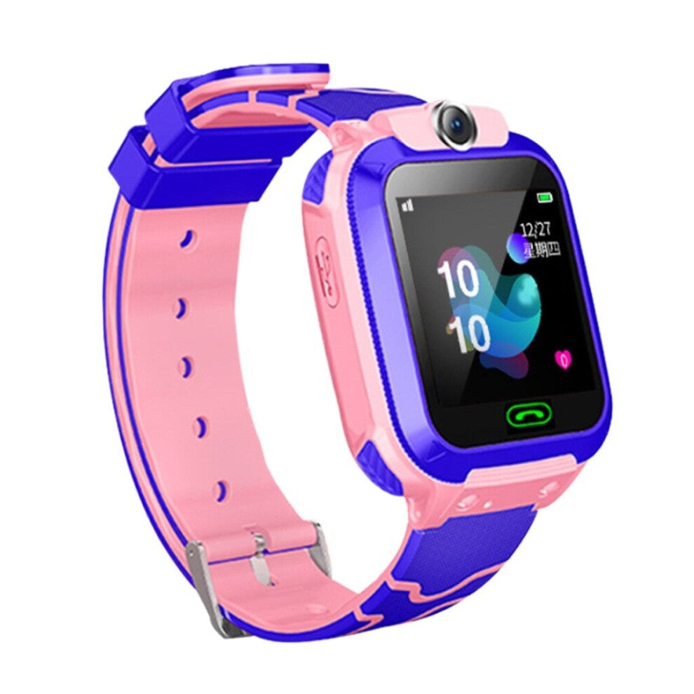 Kids Smart Watch Phone Children Smartwatch LBS Location SIM Smart Watches( Pink)