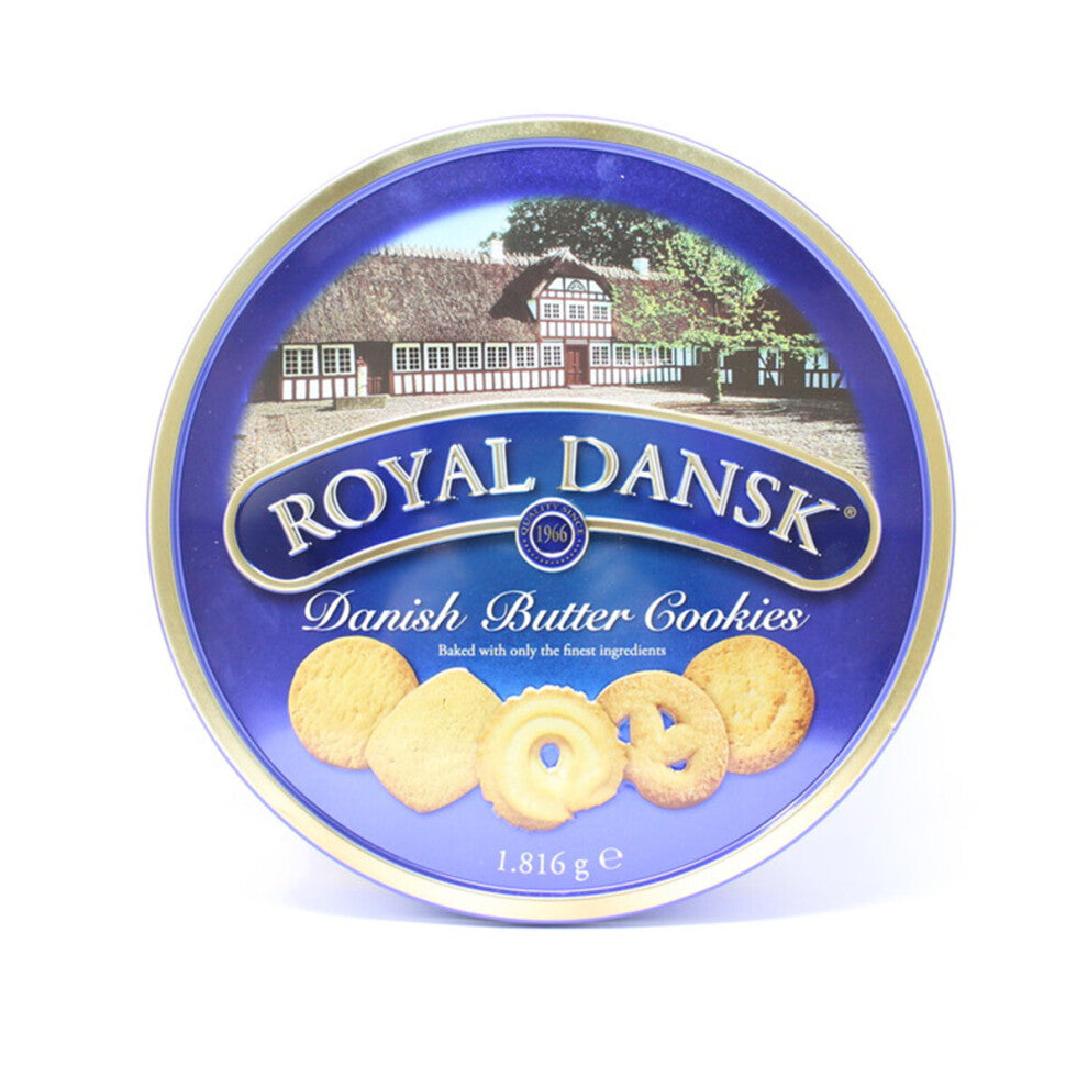 Kelsen Royal Dansk Danish Butter Biscuits 1.8Kg Tin Pure Butter Cookie