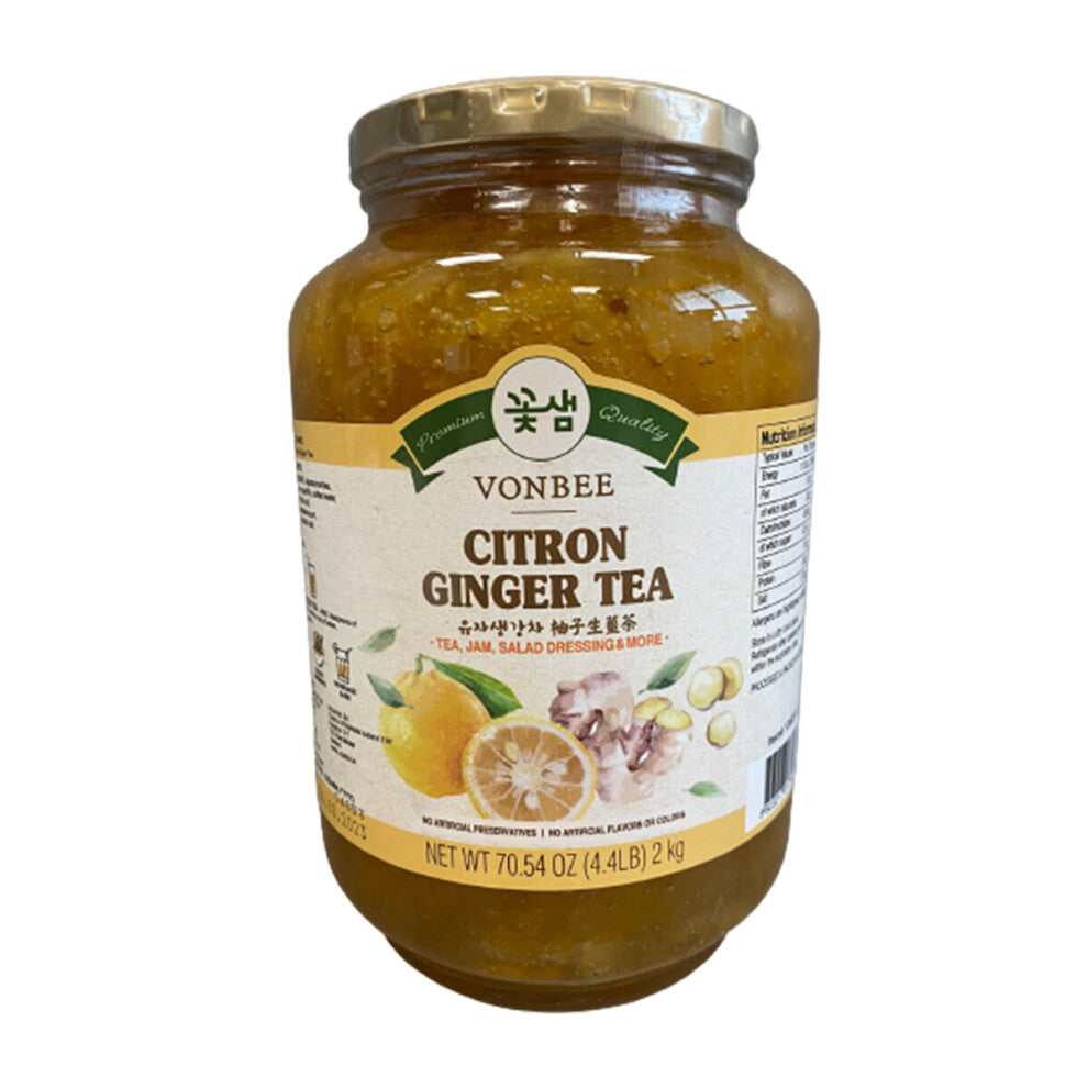Vonbee Citron Ginger Tea Jam Salad Dressing Health Drink Slimming 2kg