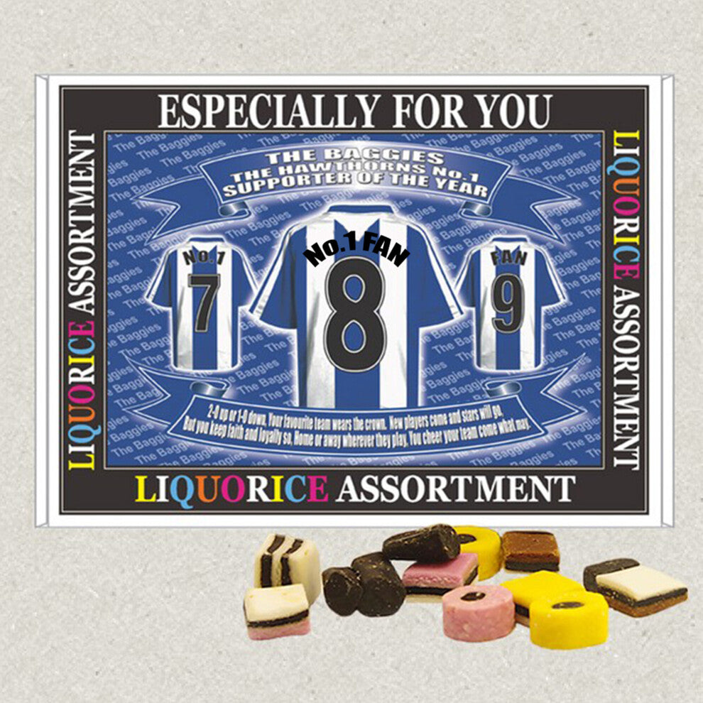 (Liquorice ) West Bromwich Football Shirt Gift Boxed Sweets